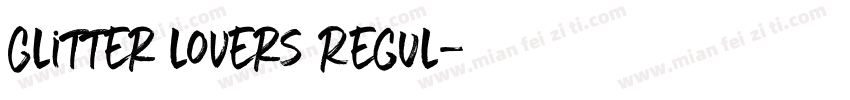 Glitter lovers Regul字体转换